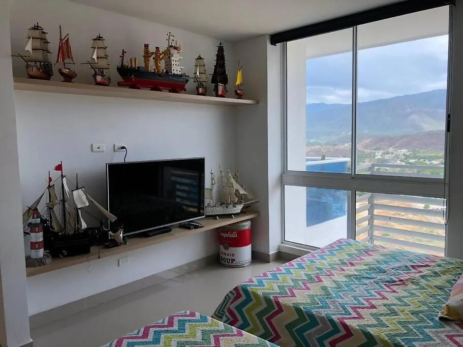 Lägenhet Hermoso Apartamento Con Ingreso Directo A La Playa Santa Marta  Colombia